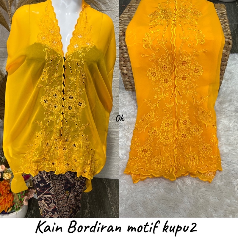 kain bordir motif kupu