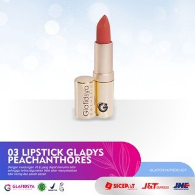 Lipstik Gladys Peachanthones l kosmetik glafidsya