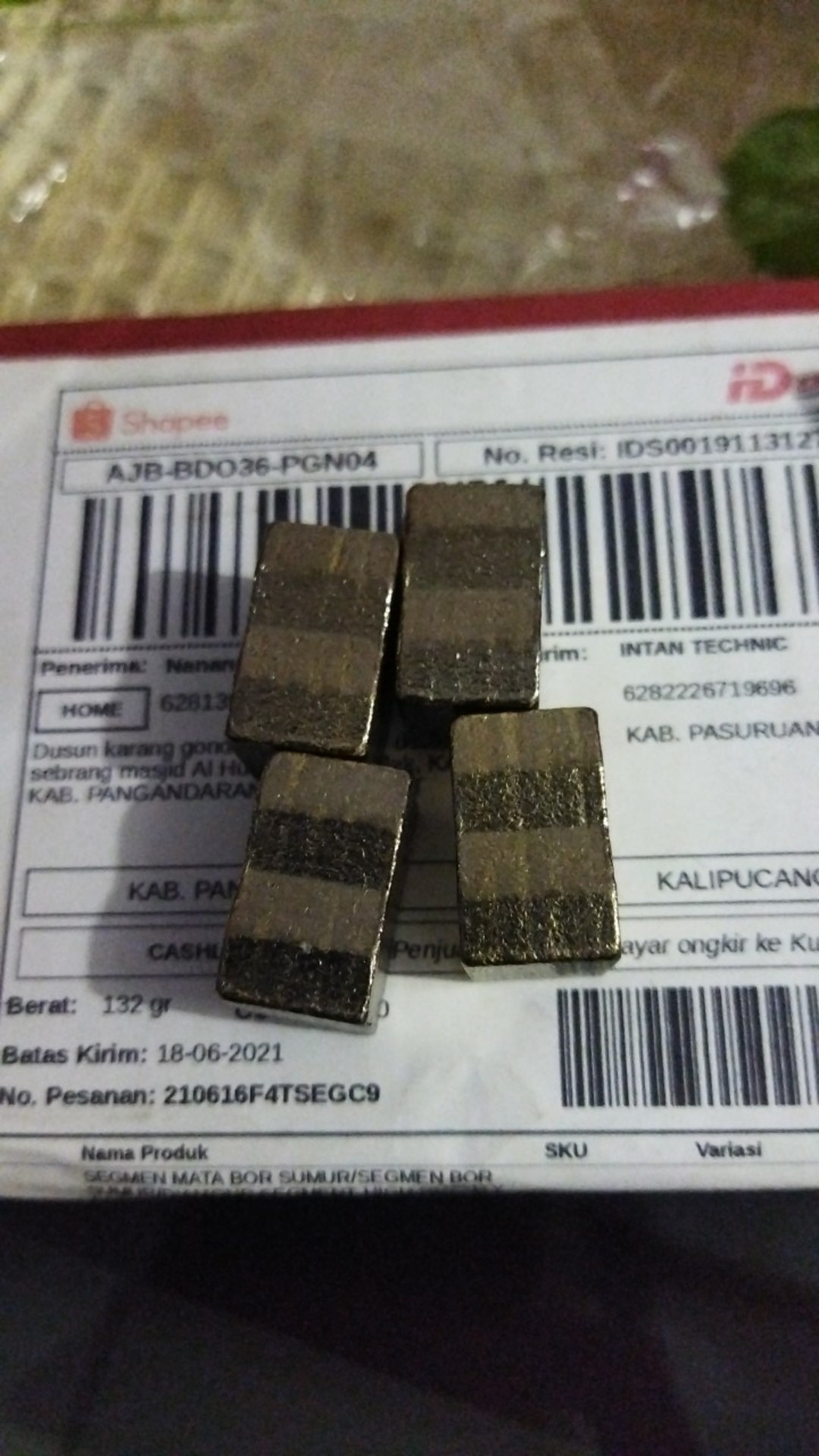 Segmen Mata Bor Sumur/segmen Bor Sumur/diamond Segment High Quality Coring Tembus Batu Termurah