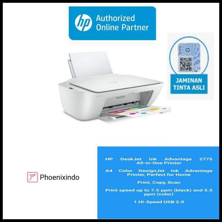 Hp Deskjet Ink Advantage 2775 Hp2775 Hp 2775 All-In-One Printer (Pscw)