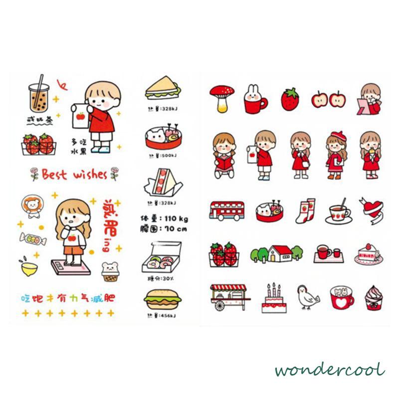 Stiker Motif Emoji Untuk Dekorasi Handphone / Diary DIY-Won