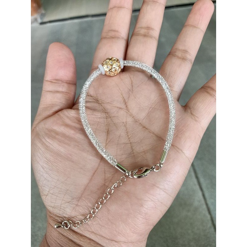 Gelang cupyng kekinian / gelang gliter / bisa request warna gelang +charm