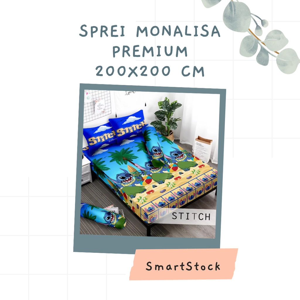 Ss Sprei MONALISA PREMIUM 200 200x200 Extra King Super Mix Motif PART A