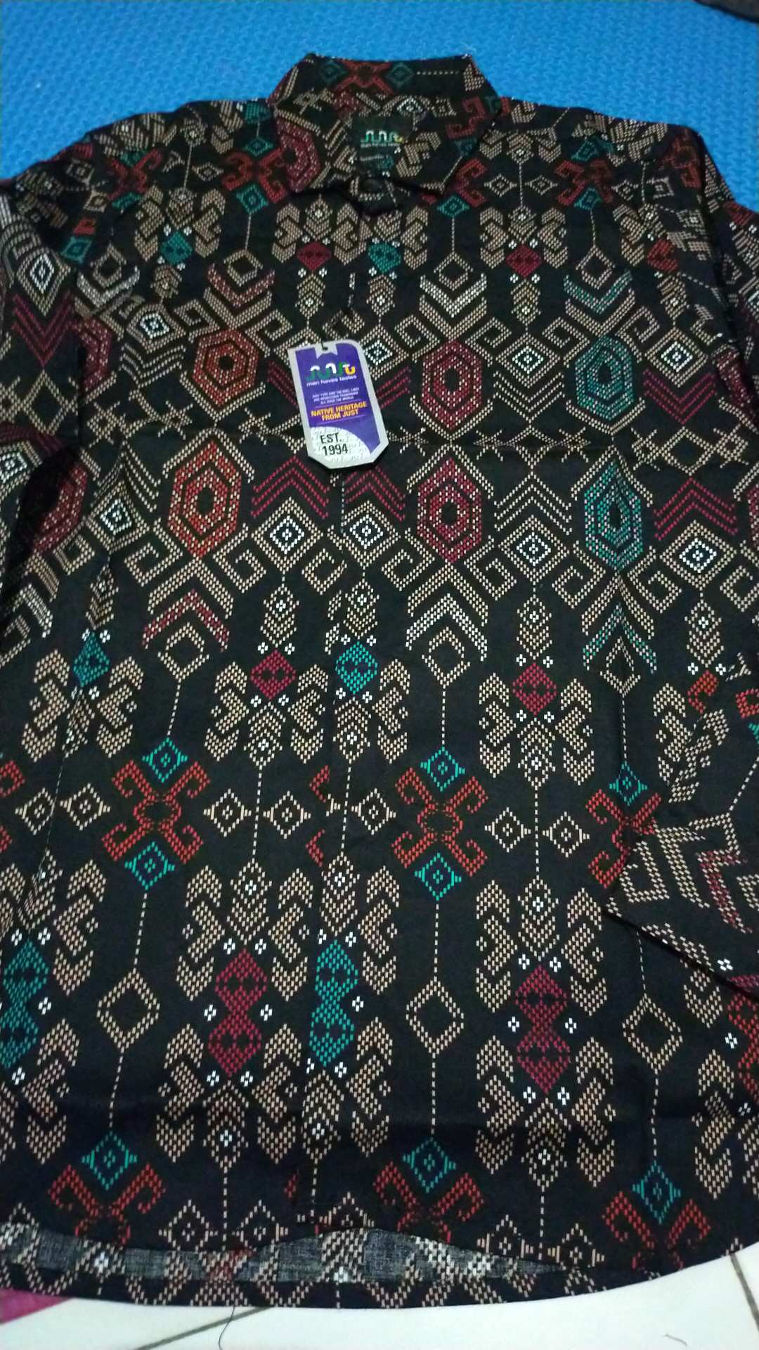 Kemeja Batik Pria Lengan Panjang Exclusive Kemeja Batik Cowok Kerja Kantoran Batik Stretch 1007