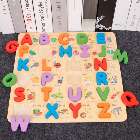 PUZZLE KAYU EDUKASI  | ALPHABET ANGKA HIJAIYAH HEWAN GEOMETRI BENTUK | PUZZLE ANAK-1