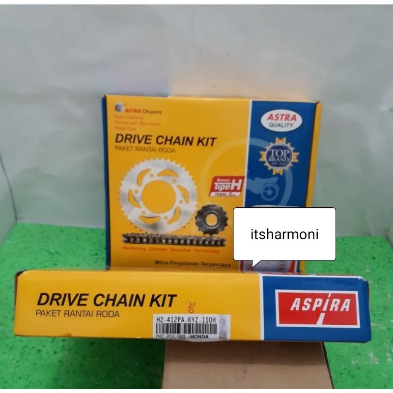 Gear Set / Gir Set / Rantai Set Supra X125 Helm In / Supra X125 Fi Aspira Astra