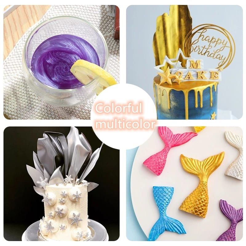 Edible luster dust gold 4gr serbuk emas halal food grade topping emas merah hijau kuning biru ungu silver sprinkle alas adonan loyang fondant spuit kue kering 4b 9ft 195 336 semprit sagu keju topper acrylic brownies mooncake nastar keju edam 5ft cetakan