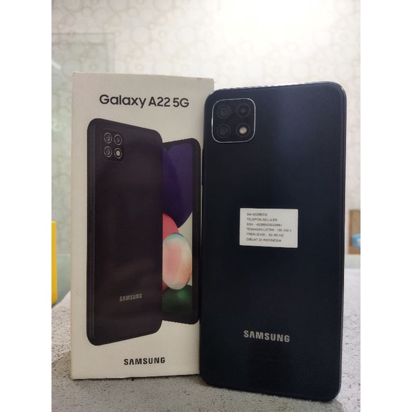 samsung A22 5G ram 6/128 fullset second