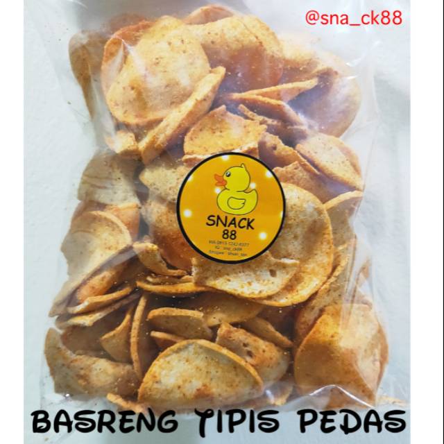 

Basreng tipis pedas 250 gr // snack makanan ringan cemilan keripik kerupuk