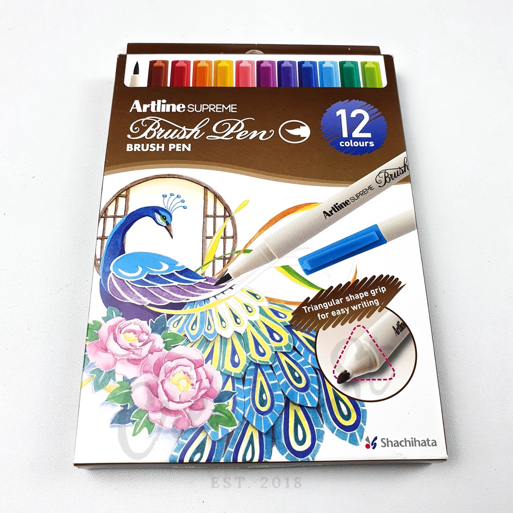 

RK ARTLINE Supreme Brush Pen 12 Warna 24 Warna 36 Warna Set Epfs-F Spidol Kaligrafi