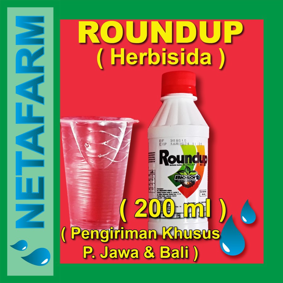 Roundup 486 SL - ( 200ml ) - Pembasmi Rumput liar sampai ke akar !