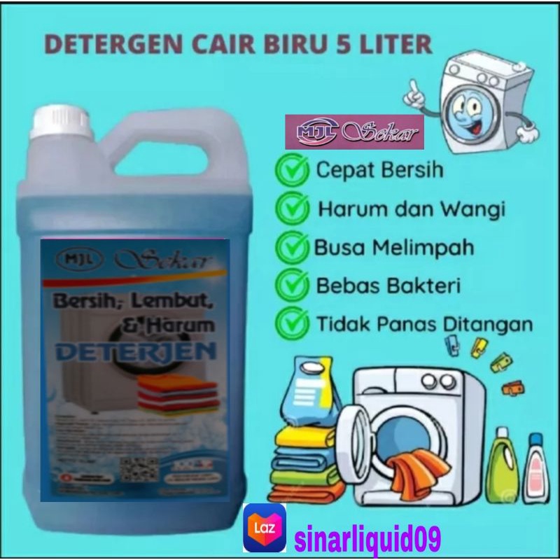 Jual TERBARU!! DETERJEN CAIR 5 LITER WANGI DAN TAHAN LAMA SEPANJANG ...