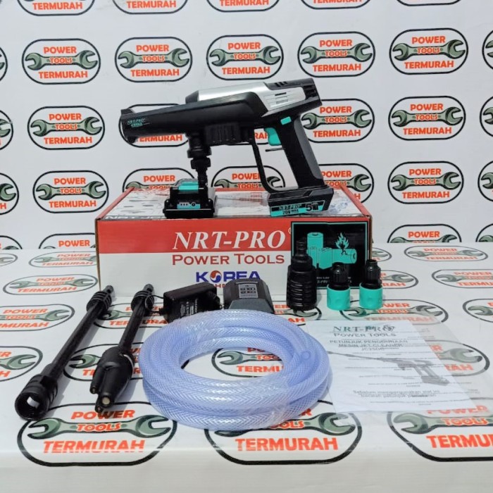 Jet Cleaner Cordless NRT Pro JC25DC 20V Cuci Mobil Sprayer Baterai