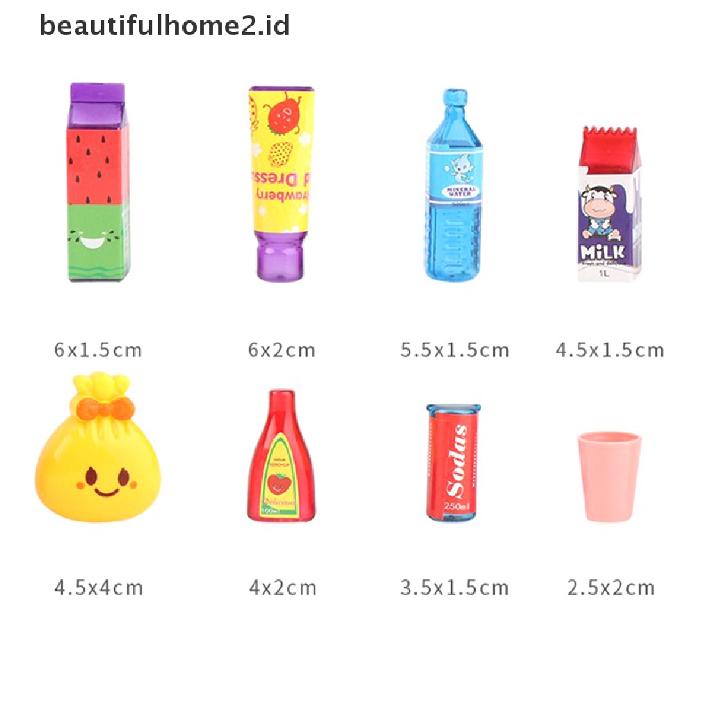 (Beautifulhome2.Id) 1 Set Mainan Kulkas Mini Untuk Anak Bermain Peran