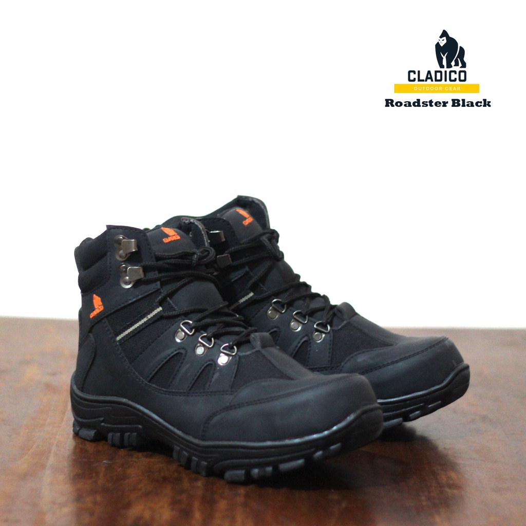 Sepatu Safety Ujung Besi Boots Safety hiking tracking Pria Cladico Roadster Tinggi