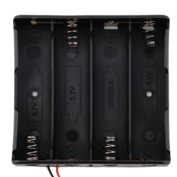 BATTERY HOLDER TEMPAT KOTAK CASE BATERAI 3.7V 4X18650 4 x 18650