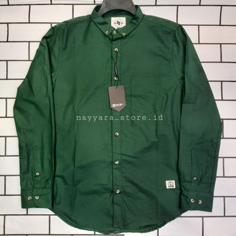 Kemeja Pria Polos Panjang Original Triple Eight Aboki Triple Eight