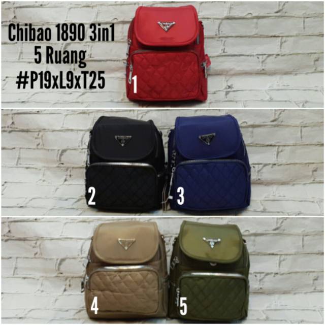 Tas Multifungsi Wanita #Chibao 3in1 - 1890#