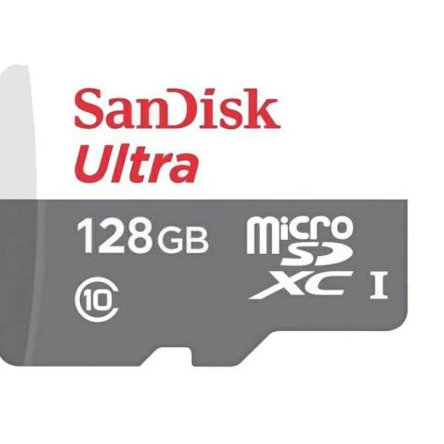 Memory Card Sandisk Micro SD 128GB,Class 10 Speed Up to 80 Mb/s. Garansi Resmi