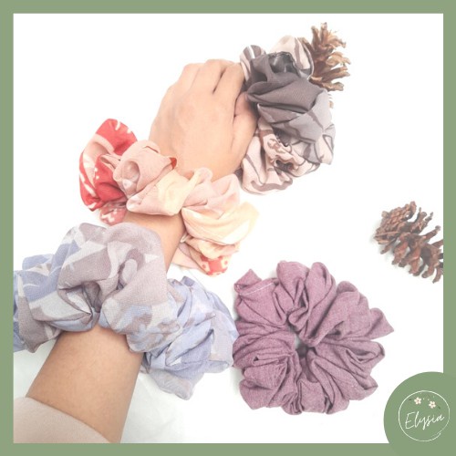 ✨ ELYSIA ✨ Scrunchie  Kucir Rambut Hijab Cepol Standar