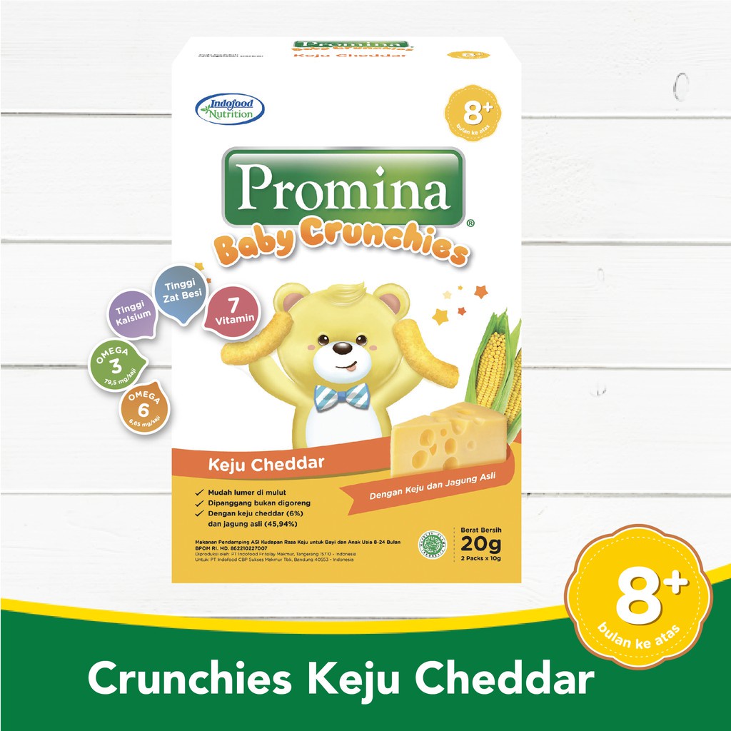 Promina Puffs 15gr / CRUNCHIES 20gr (8bulan) / Cemilan Bayi Snack Bayi Keju