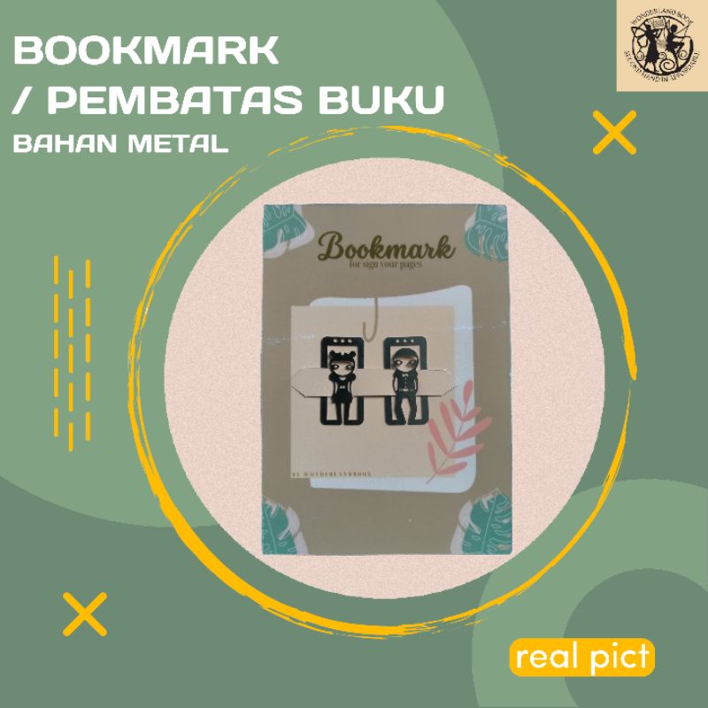 Jual Pembatas Buku Aesthetic Bahan Metal Aesthetic Bookmark Shopee