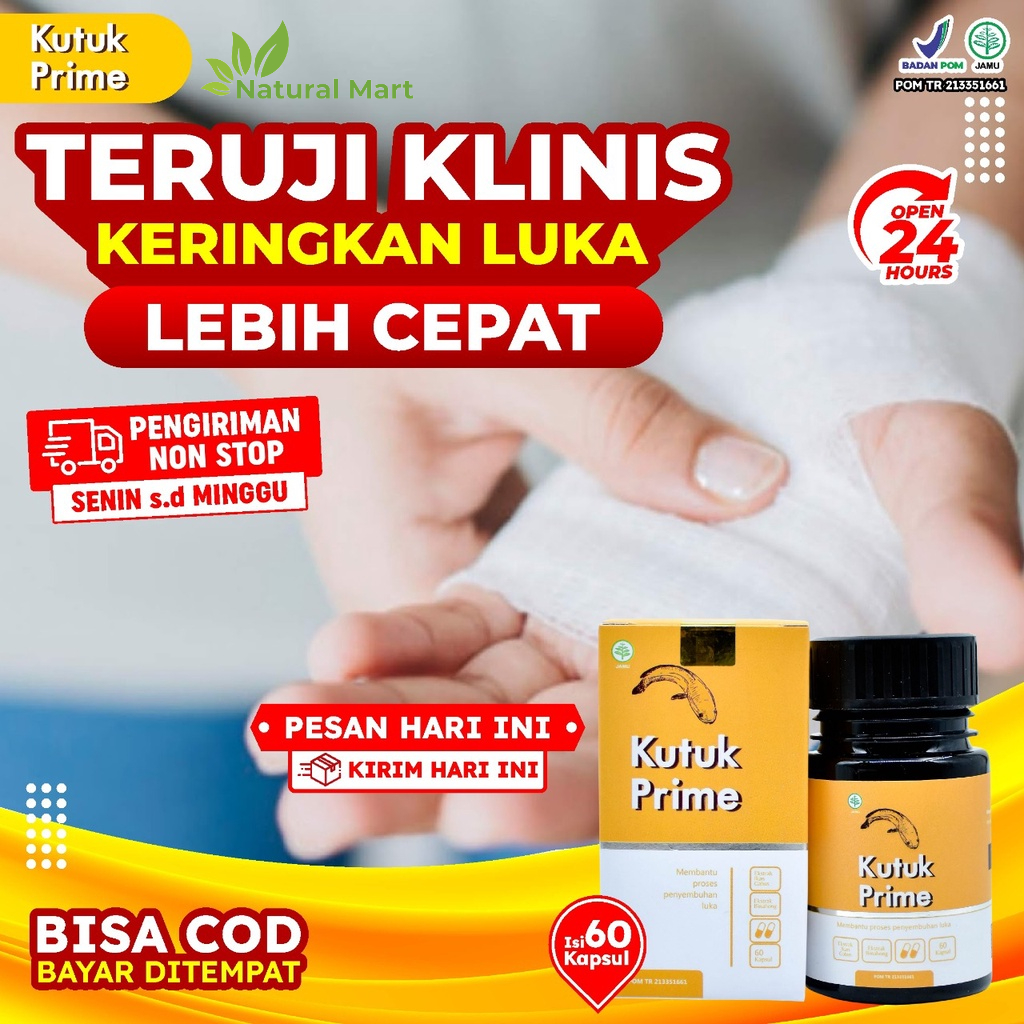 Paket 3 Botol Kapsul Kutuk Prime – Ekstrak Ikan Gabus Atasi Luka Operasi Sembuhkan Diabetes Cepat Keringkan Luka Operasi Cegah Infeksi Pada Luka Cegah Keloid Atasi Luka Bakar Kecelakaan Turunkan Kadar Gula Darah