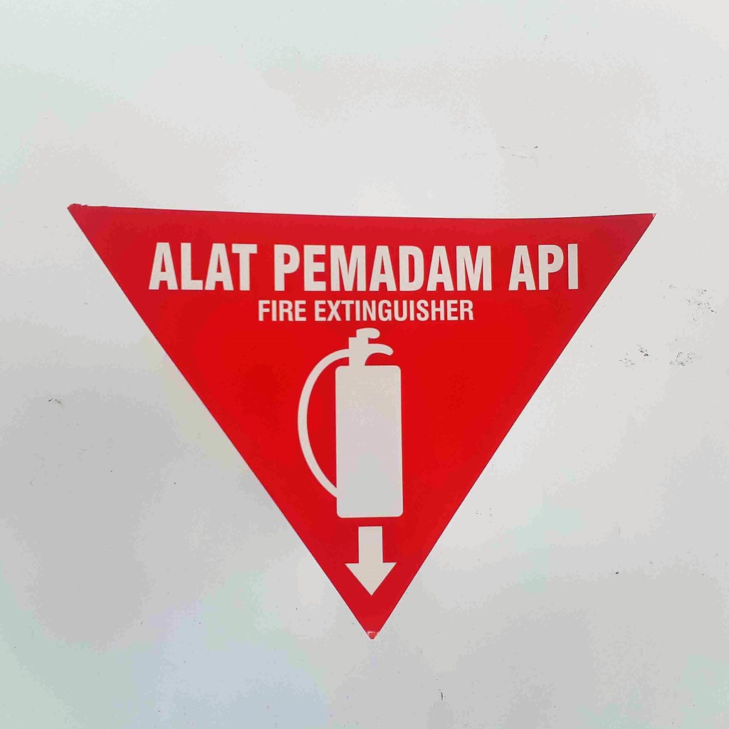 Jual Stiker Segitiga Tanda APAR (Alat Pemadam Api Ringan) Indonesia ...