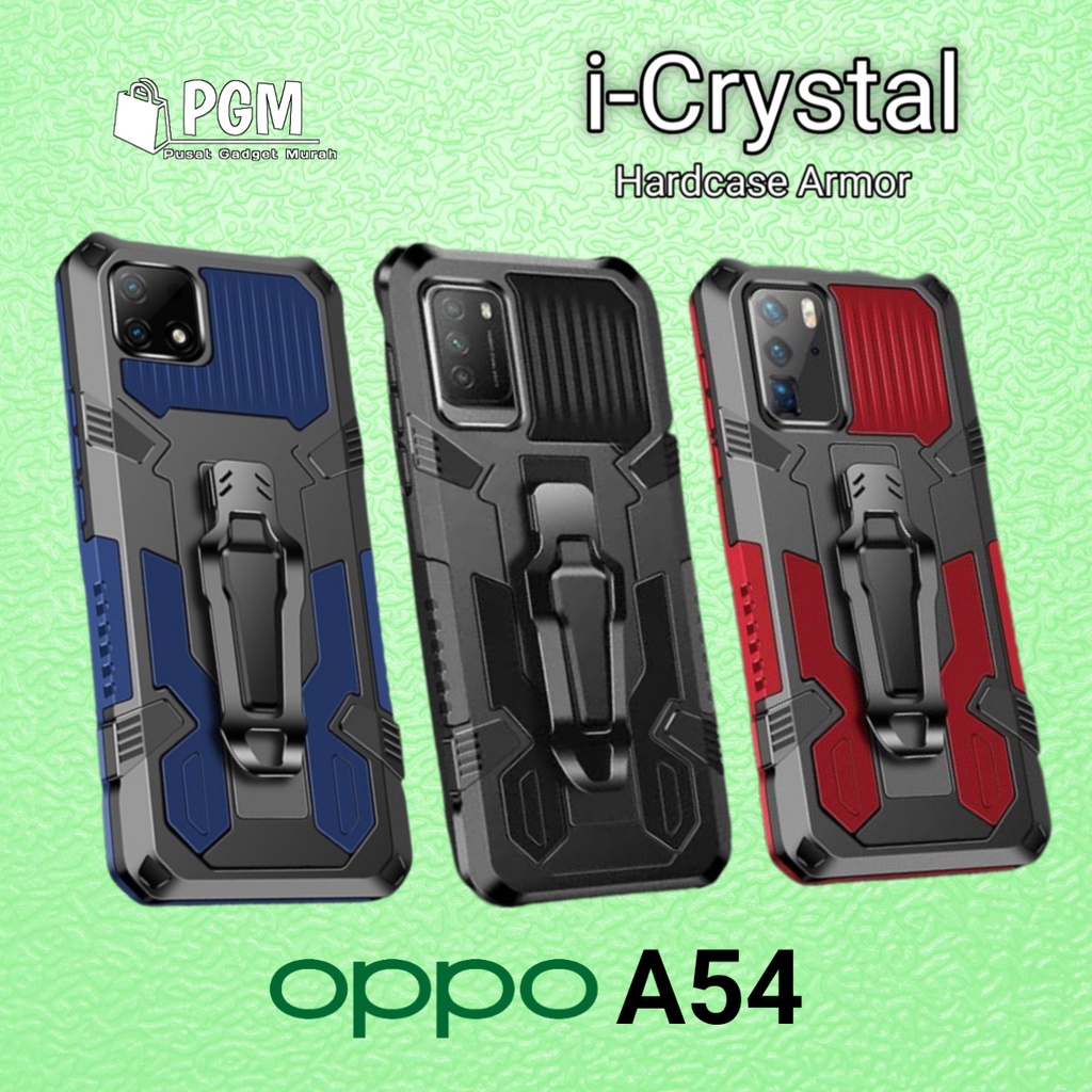 casing hp oppo a54 hardcase armor icrystal