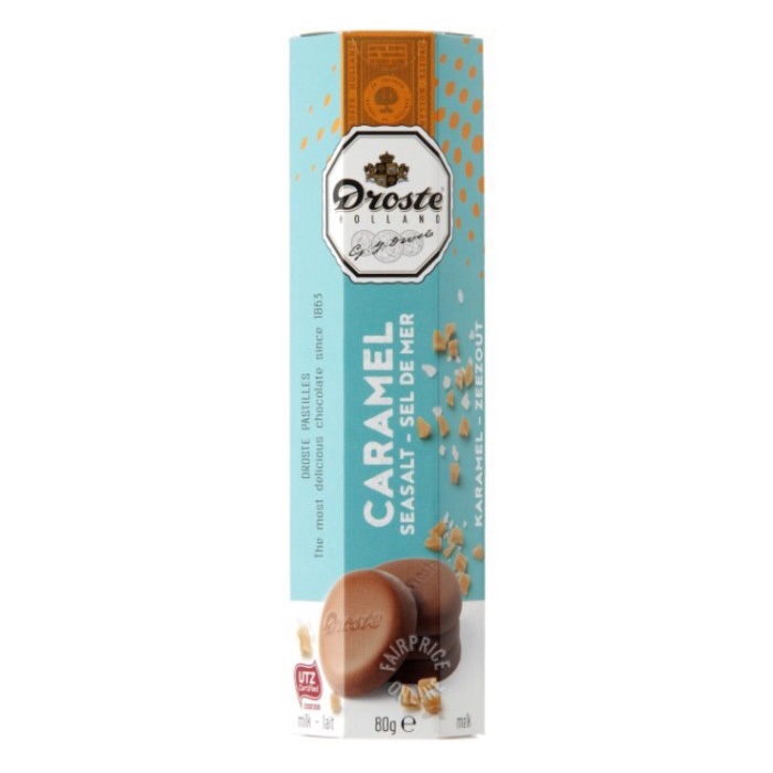 

DROSTE HOLLAND CHOCOLATE CARAMEL SEA SALT 80GR