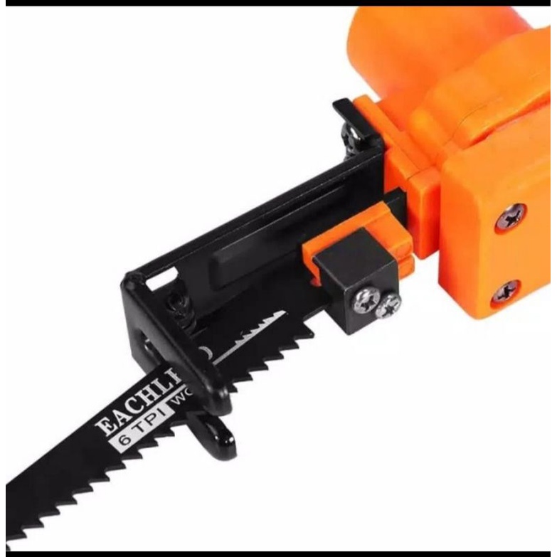ADAPTOR MESIN BOR JADI GERGAJI RECIPRO CATING SAW PORTABLE