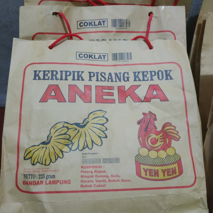 

Keripik Pisang Kepok Khas Lampung Rasa Coklat 225 gram / pack