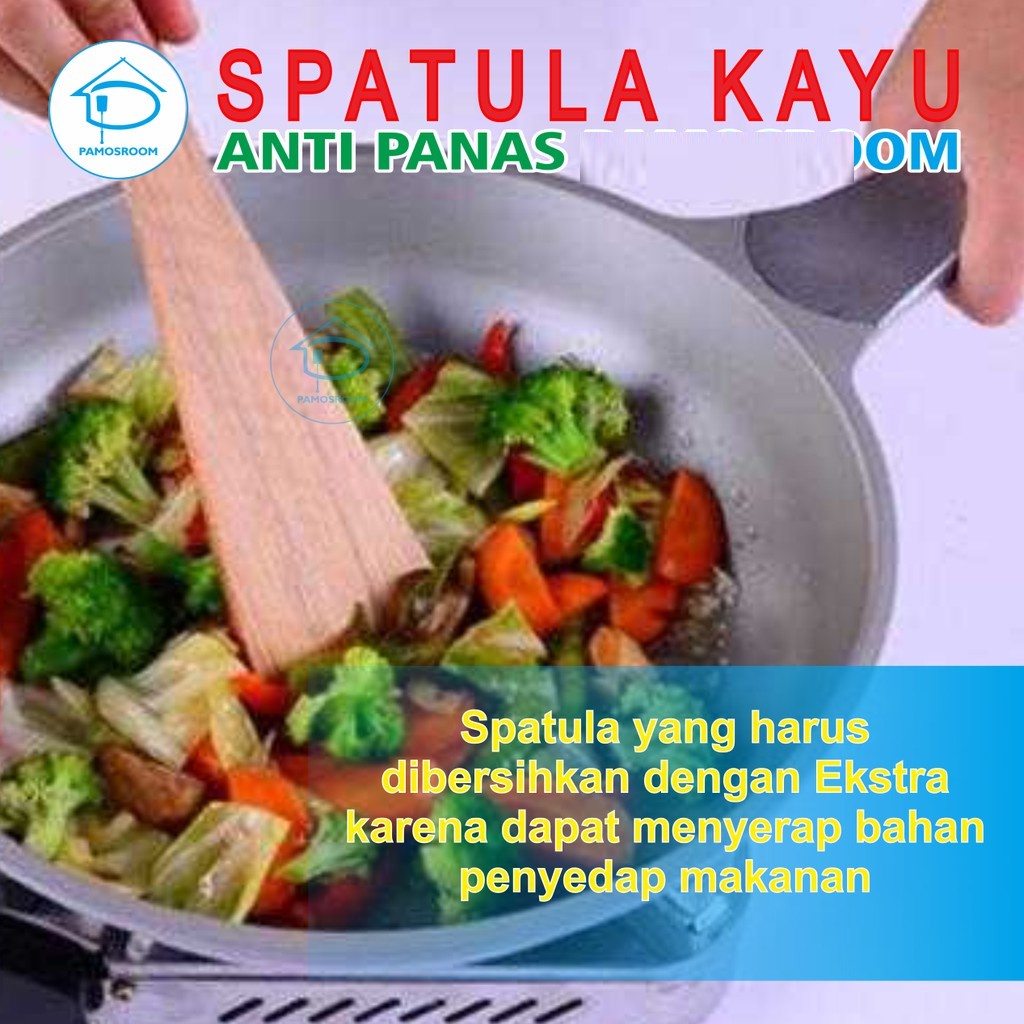 SPATULA KAYU SATUAN SUTIL KAYU untuk teflon irus Berkualitas Sodet Kayu Susruk Penggorengan Sodet Murah