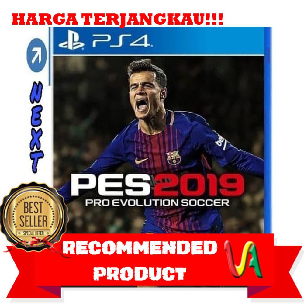 TERLARIS PS4 PES 2019 . PES 19 Region 2 - Game Pes - CD PS4 - CD Original - CD Game Ori - PS4 Game