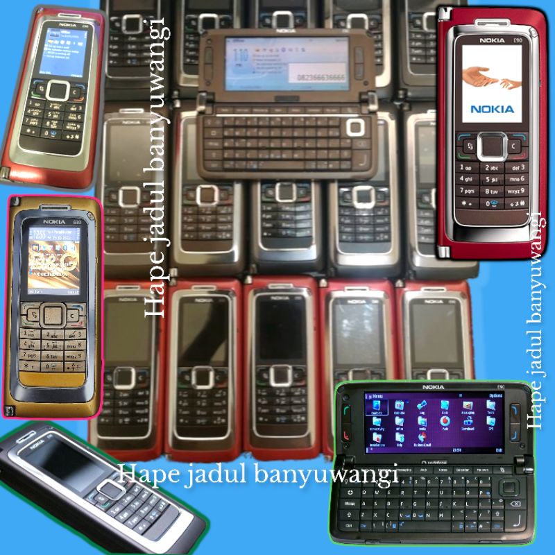 Nokia E90 komunikator HP jadul second original Bonus Cas bonus Bubble wrap