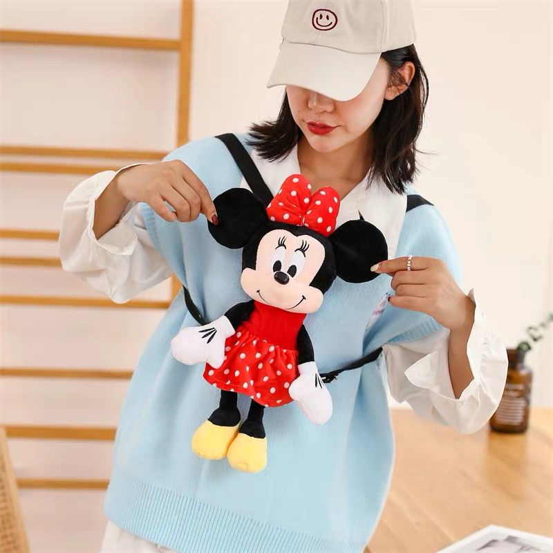 TAS RANSEL BONEKA MICKEY MINNIE MOUSE BACKPACK BAG IMPOR ANAK DAN DEWASA