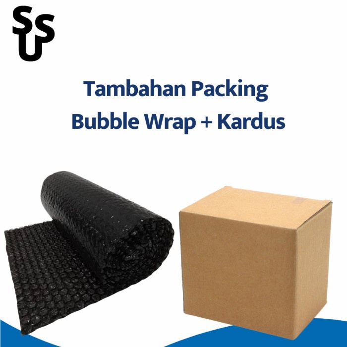 

Tambahan Packing Bubble Wrap + Kardus