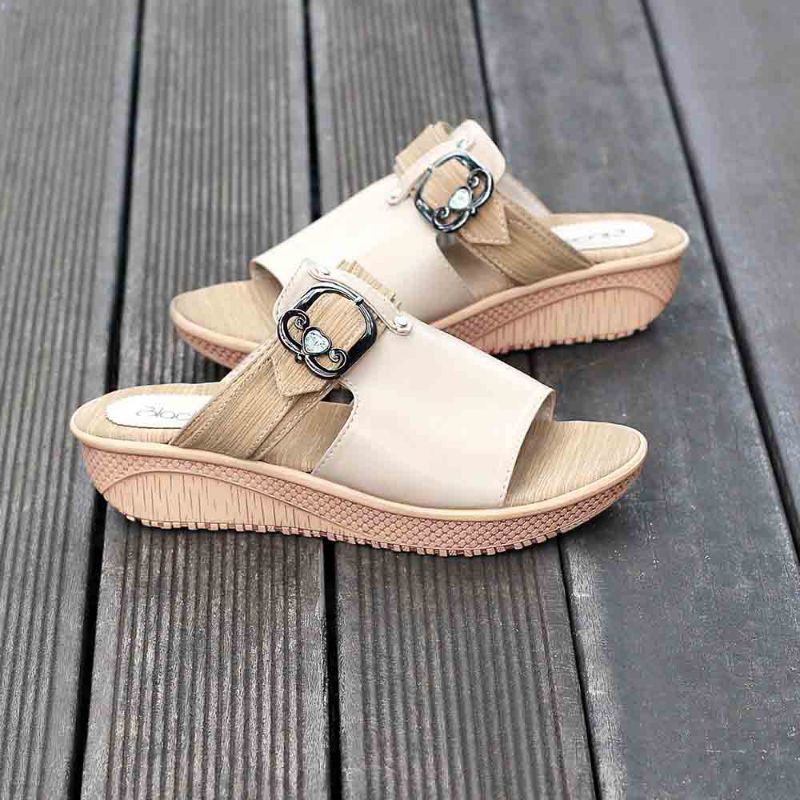 Sandal wedges wanita high quality garansi original