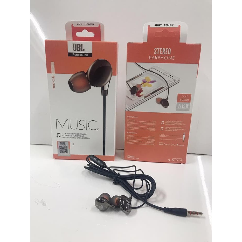 Hyogha Store HANDSFREE / HEADPHONE / EARPHONE / HEADSET JBL AT 080