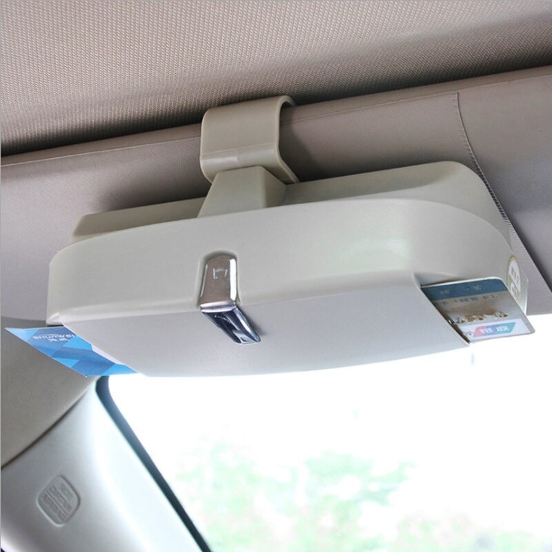 Holder Sunvisor Kacamata Kartu Mobil Tempat Kaca Car Organizer