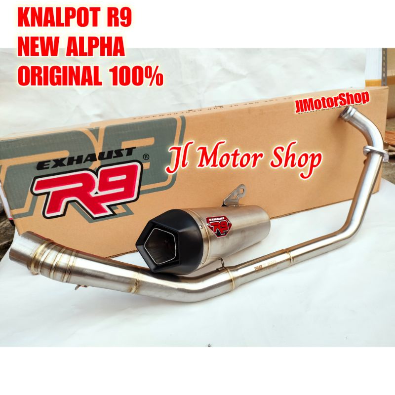 KNALPOT R9 NEW ALPHA R15 V3 V4 XSR MT15 CBR 150 VIXION R 155 SONIC 150 CB150 R Not R9 H2 GP