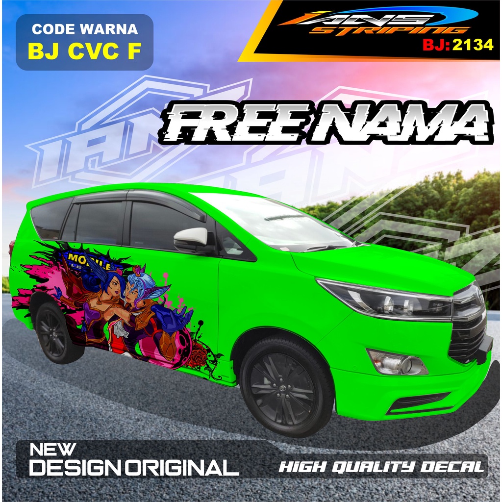 DECAL MOBIL INNOVA REBORN / VARIASI STICKER MOBIL AVANZA  / STIKER MOBIL XENIA / DECAL STIKER MOBIL PAJERO SPORT