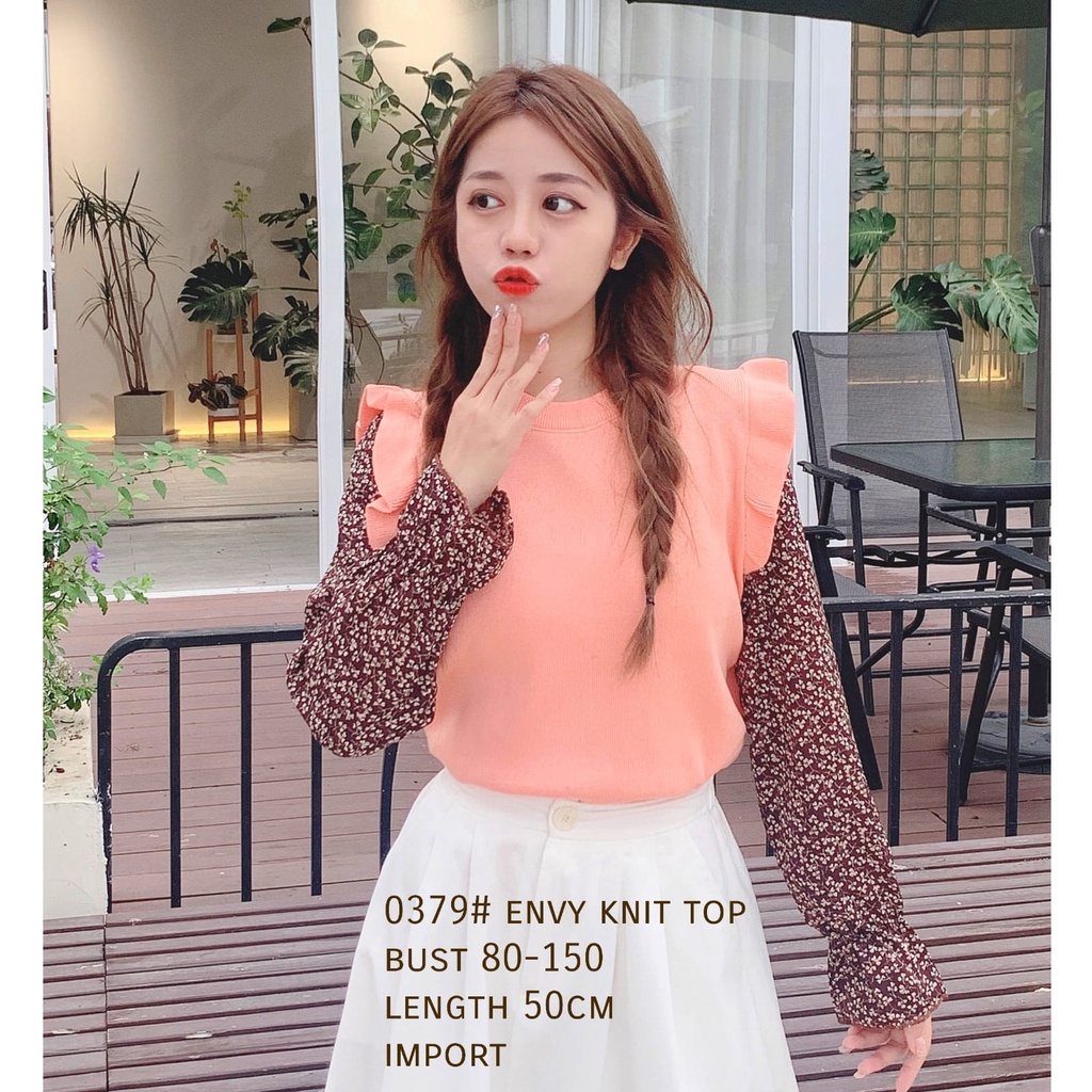 BLOUSE 0379   ENVY KNIT TOPS IMPORTIR TERMURAH Fashion GROSIR  Impor MURAH IMPORT