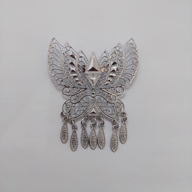 Bros kebaya Bros kutubaru Bros hijab Bros murah-Motif B silver