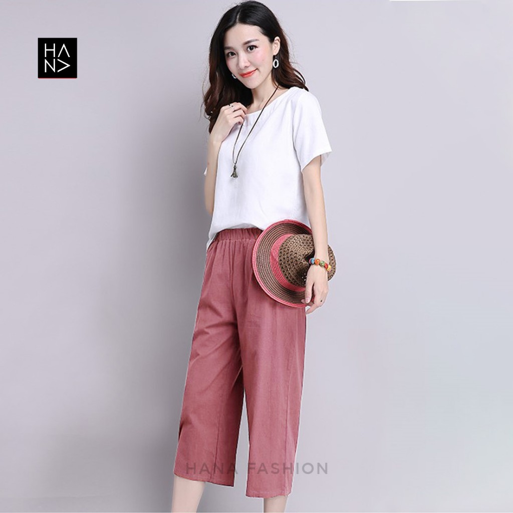 HanaFashion JKT - Maika Pants Celana Kulot  Bahan Wanita - LP054