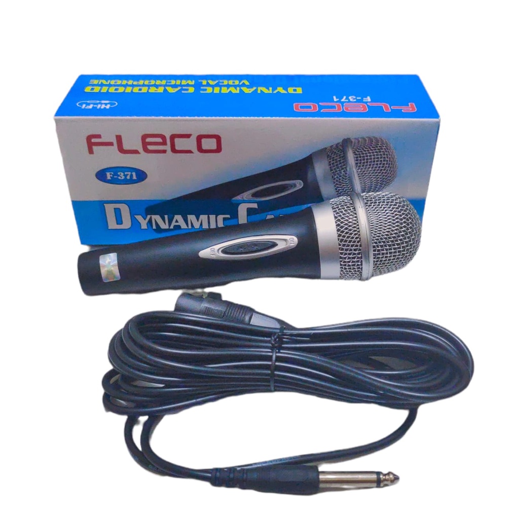 bisa cod FLECO microphone kabel panjang 6 meter full mik salon aktif mik masjid mik karaoke dynamik