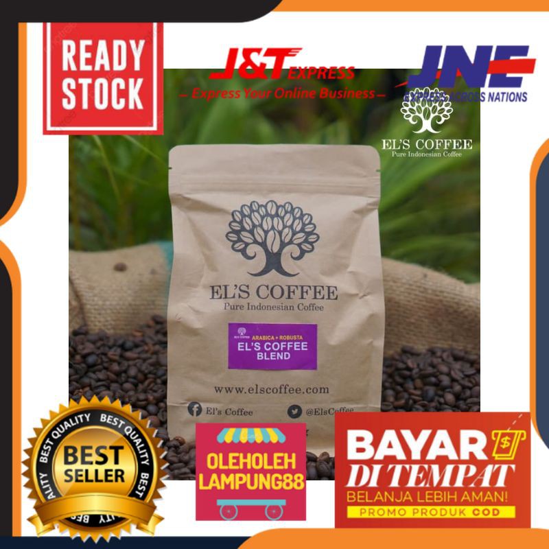 

Els Coffee El's Coffee Lampung Els Blend Kopi Arabika Kemasan 500Gr Kopi Robusta Mix Kopi Arabica