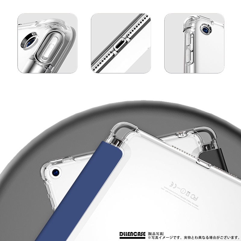 Dllencase Dengan Holder Pensil Untuk iPad Pro 11 2019 2020 10.2 7 / 8th Generation 2018 9.7 5 / 6th Mini 4 5 Air 4 10.5 10.9 A283