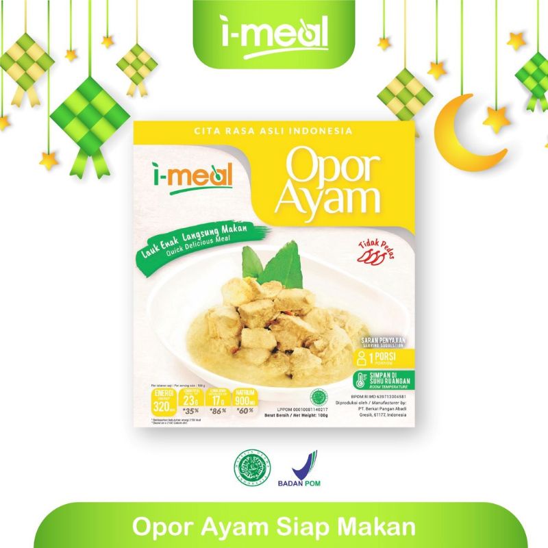

I-MEAL OPOR AYAM MAKANAN INSTAN MENDAKI GUNUNG TRAVELING RANSUM OUTDIOOR