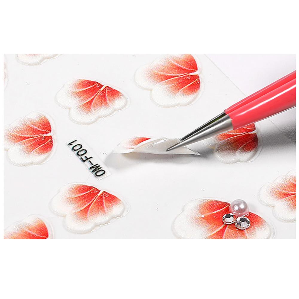 AUGUSTINA Agustina Dekorasi Nail Art Ultra-Tipis Tahan Air Tiga Dimensi Relief Manicure Decals